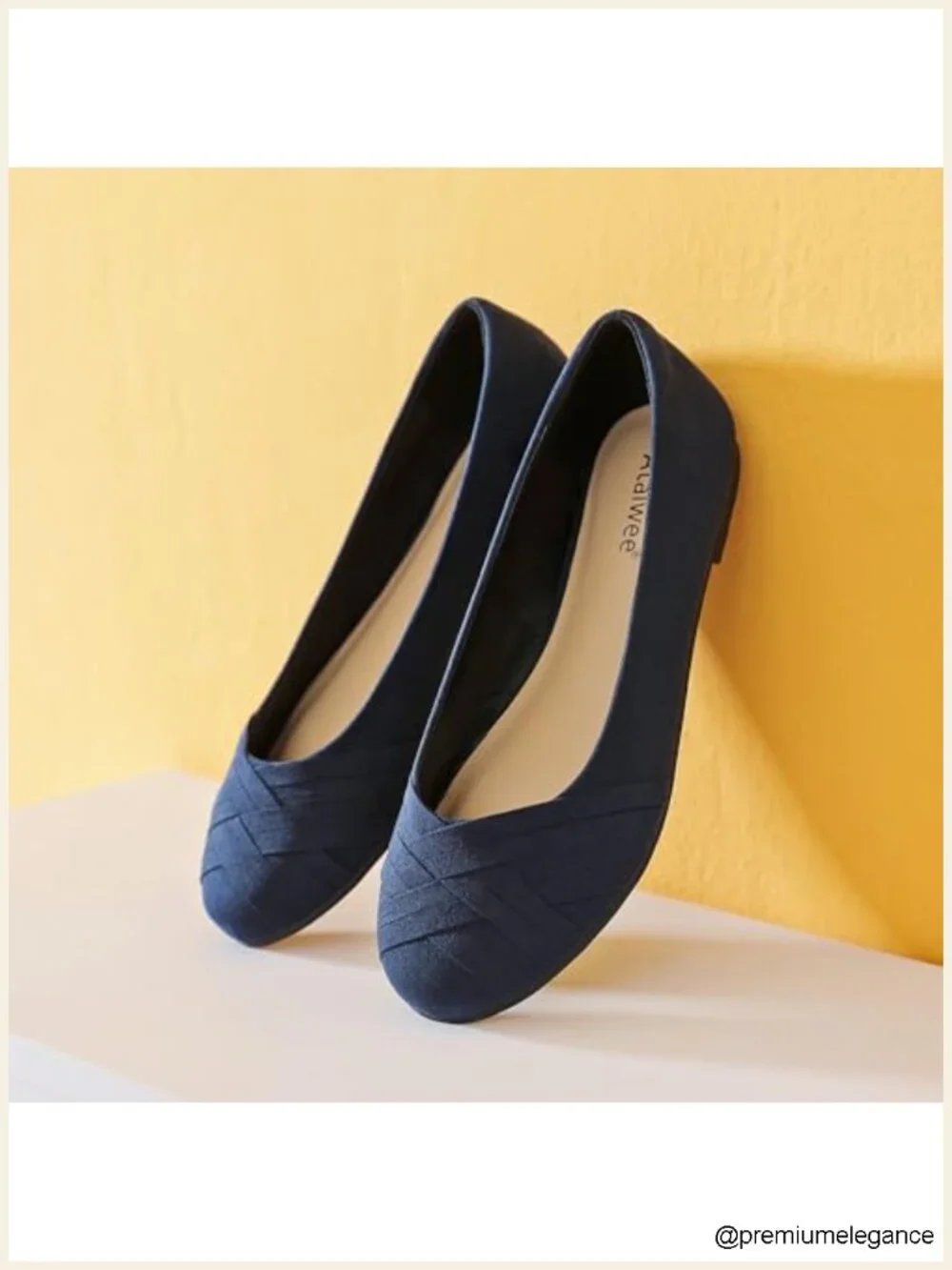 Comfortable Wide Width Ballet Flats - Lightweight Round Toe Slip-On Walking